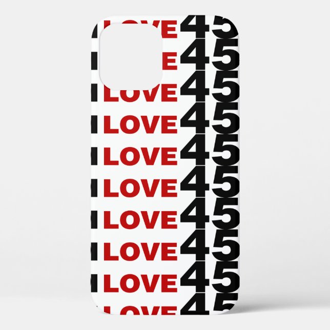 Coques Case-Mate iPhone J'Aime 45 Coque-coque iphone (Verso)