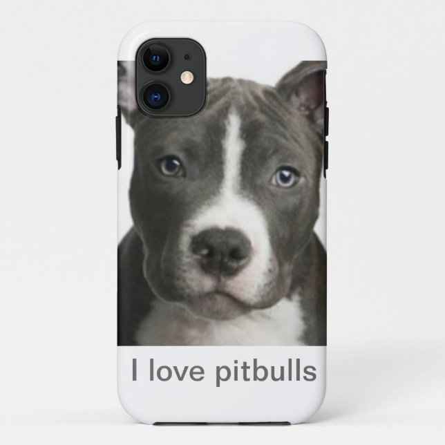 Coques Case-Mate iPhone J'aime des pitbulls (Dos)