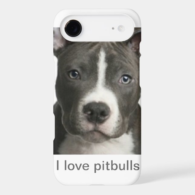 Coques Case-Mate iPhone J'aime des pitbulls (Verso)