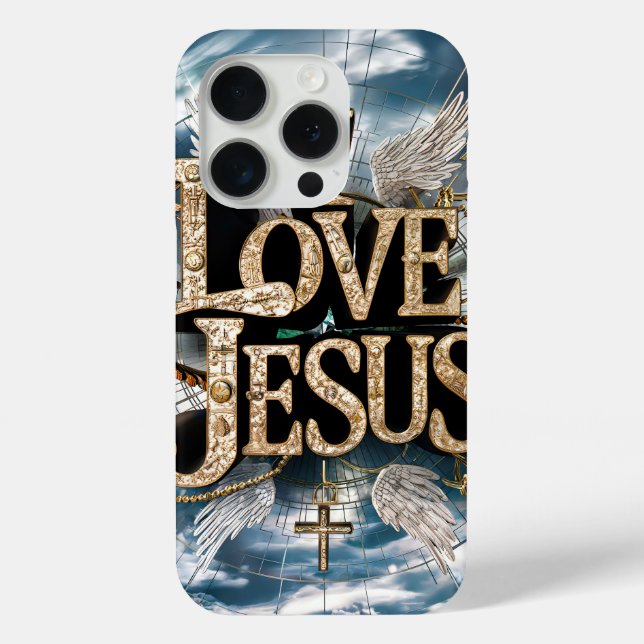 Coques Case-Mate iPhone J'aime Jésus #4 Coque-coque iphone (Verso)