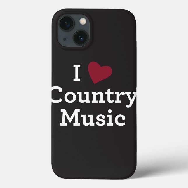 Coques Case-Mate iPhone J'aime la musique country (Verso)