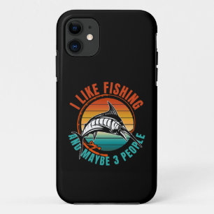 Case-Mate iPhone Case j'aime la pêche et peut-être 3 personnes vintage