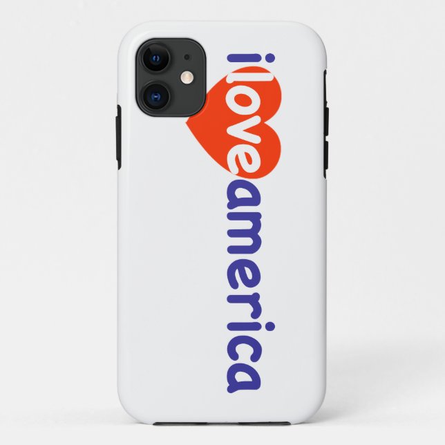 Coques Case-Mate iPhone J'aime l'Amérique (Dos)