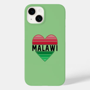 Coque Pour iPhone 14 J'aime le Malawi, le coeur du Malawi