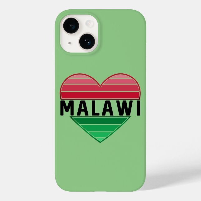 Coques Case-Mate iPhone J'aime le Malawi, le coeur du Malawi (Verso)