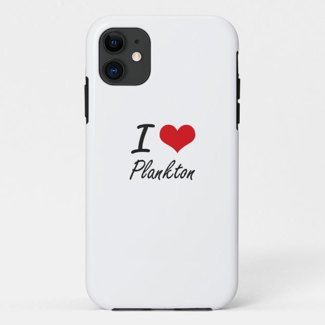Coques Case-Mate iPhone J'aime le plancton (Dos)
