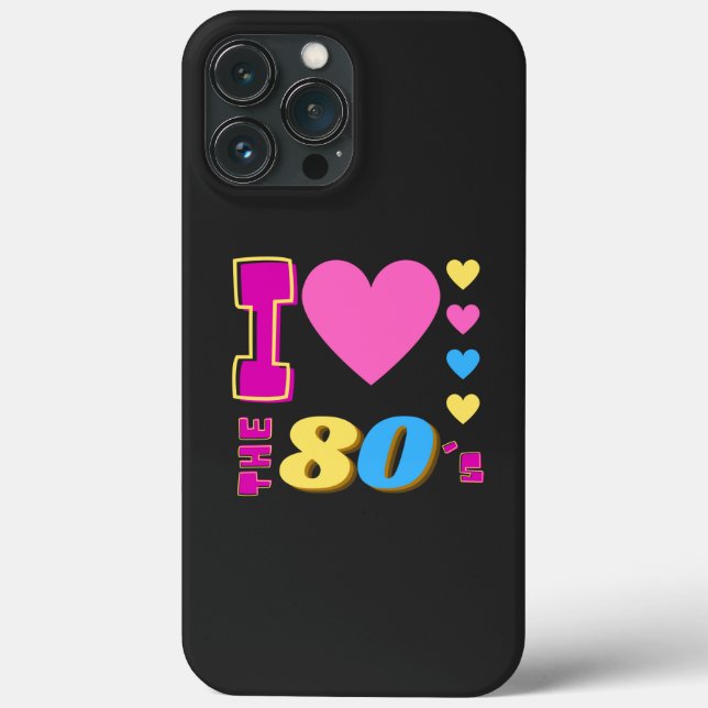 Coques Case-Mate iPhone J'Aime Les Années 80 (Verso)