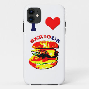 Coque Case-Mate Pour iPhone J'Aime Les Burgers Sérieux