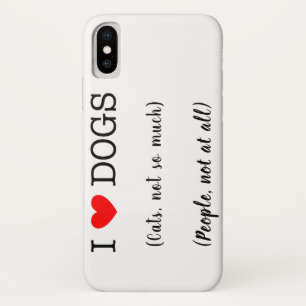 Case-Mate iPhone Case J'aime les chiens, les chats pas tellement, les ge