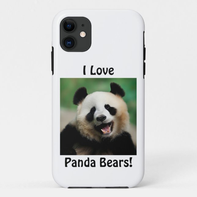 Coques Case-Mate iPhone J'Aime Les Panda Bears (Dos)