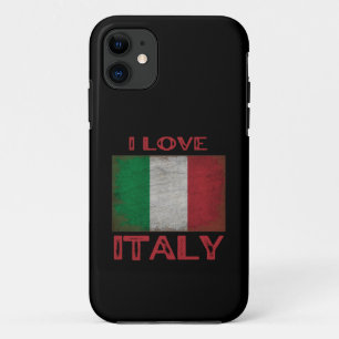Case-Mate iPhone CASE J'AIME L'ITALIE, DRAPEAU DE L'ITALIE
