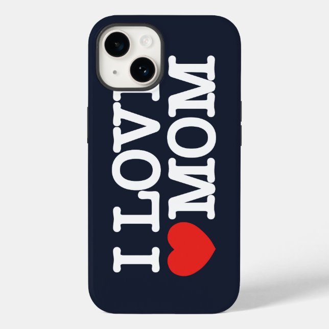 Coques Case-Mate iPhone J'aime maman (Verso)