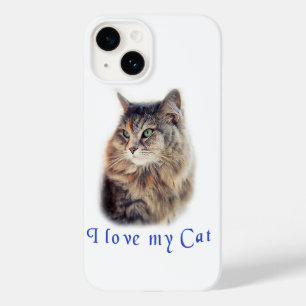 Coque Pour iPhone 14 J'aime mon chat