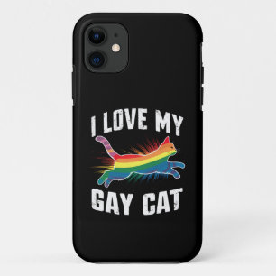 Case-Mate iPhone Case J'Aime Mon Chat Gay Funny Rainbow Pride Lgbt