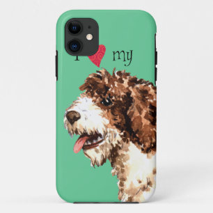 Etui iPhone Case-Mate J'aime mon chien d'eau espagnol