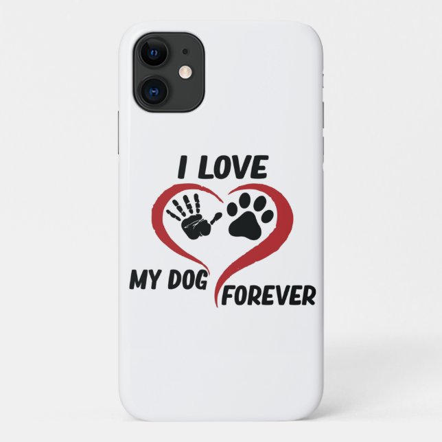 Coques Case-Mate iPhone J'aime mon chien jeter l'oreiller (Dos)
