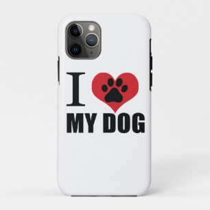 Case-Mate iPhone Case J'aime mon chien jeter l'oreiller