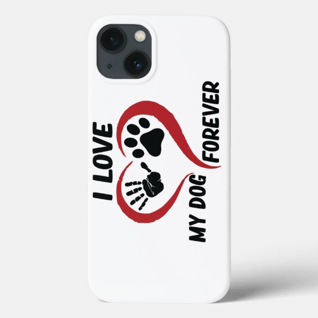 Coques Case-Mate iPhone J'aime mon chien jeter l'oreiller (Verso)