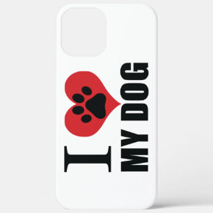 Case-Mate iPhone Case J'aime mon chien jeter l'oreiller