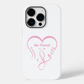 Coque Pour iPhone 14 Pro J'aime mon fiancé • Vous = ♥ 🫳🏻💍
