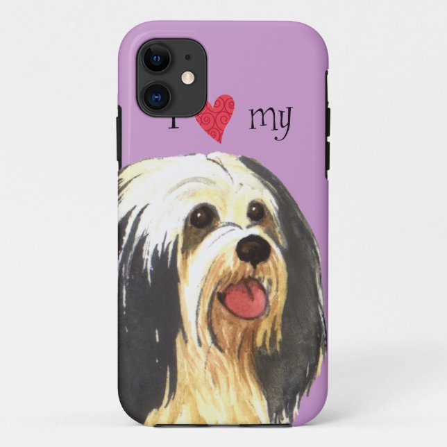 Coques Case-Mate iPhone J'aime mon Havanese (Dos)