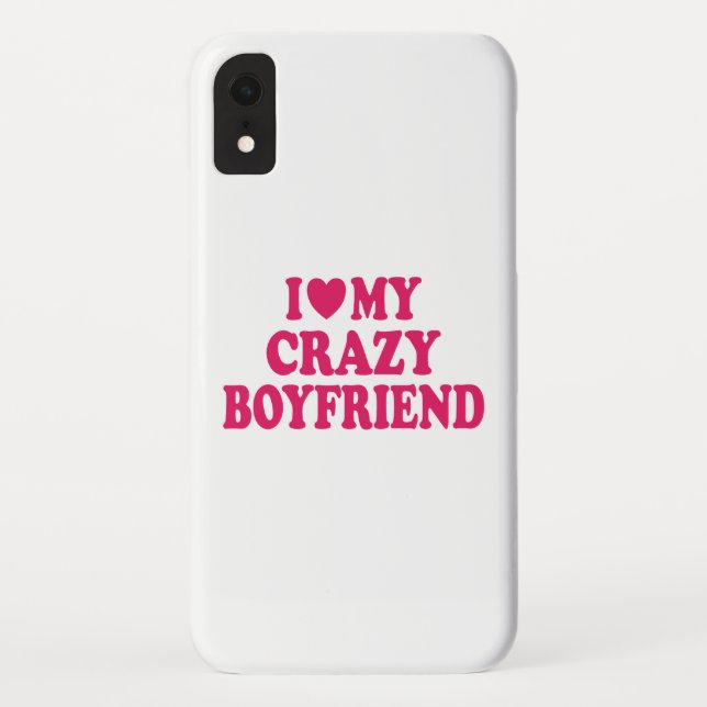 Coques Case-Mate iPhone J'aime mon petit ami fou (Dos)