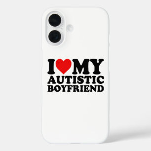 Coque Pour iPhone 16 J'Aime Mon Petit Amis Autiste