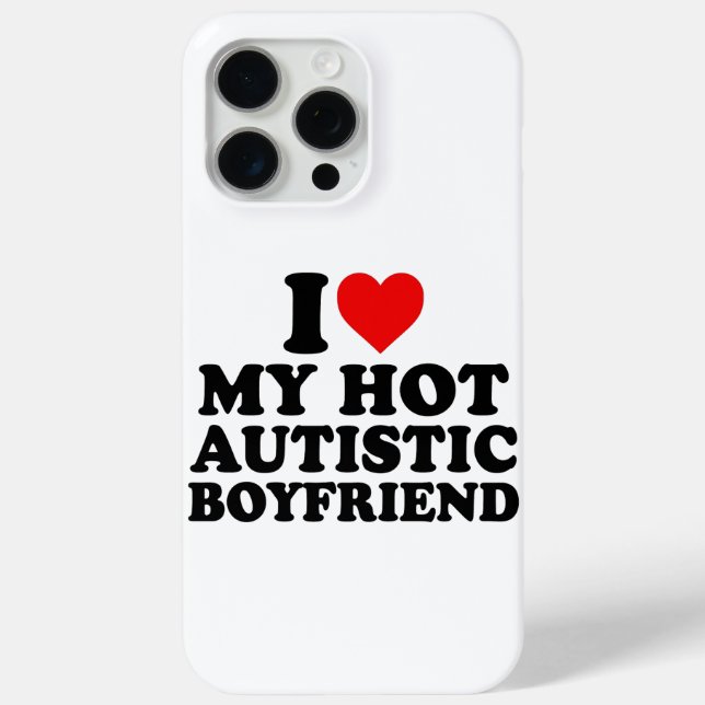 Coques Case-Mate iPhone J'Aime Mon Petit Amis Autiste Chaud (Verso)