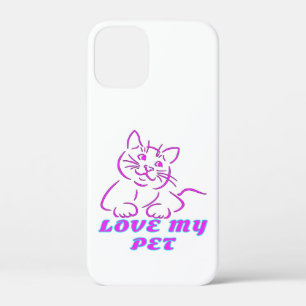 Case-Mate iPhone CASE J'AIME MON PETIT CHAT ROSE