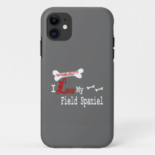 Coques Pour iPhone J'Aime Mon Spaniel De Champ