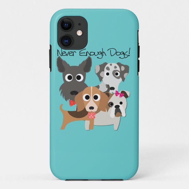 Coques Case-Mate iPhone Jamais Assez De Chiens (Dos)