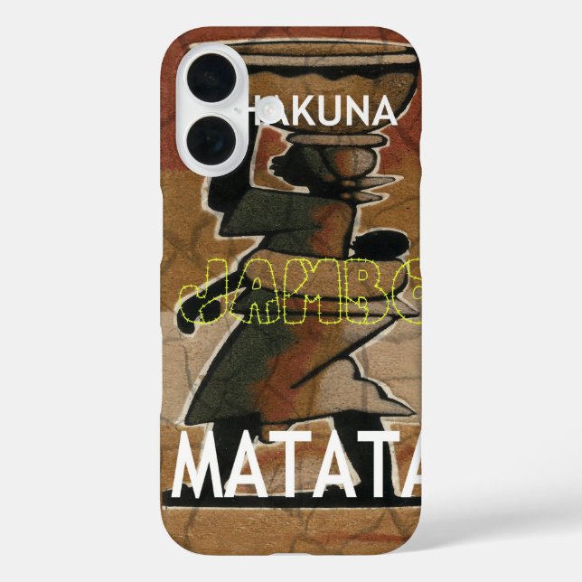 Coques Case-Mate iPhone Jambo Habari Hakuna Matata. (Verso)