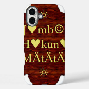 iPhone 16 Plus Case Jambo Hakuna Matata : Art africain Imprimer/Graphi