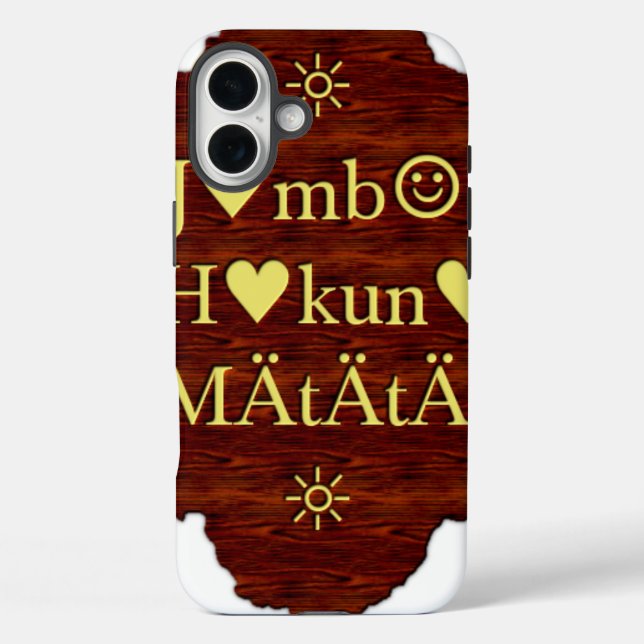 Coques Case-Mate iPhone Jambo Hakuna Matata : Art africain Imprimer/Graphi (Verso)