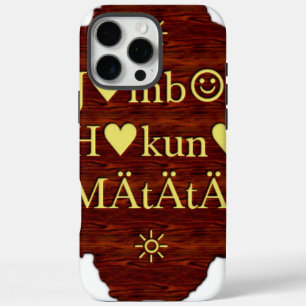 iPhone 16 Pro Max Case Jambo Hakuna Matata : Art africain Imprimer/Graphi