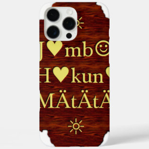 iPhone 16 Pro Max Case Jambo Hakuna Matata : Art africain Imprimer/Graphi