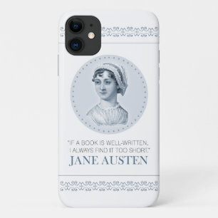 Case-Mate iPhone Case Jane Austen Portrait et citation sur la lecture Co