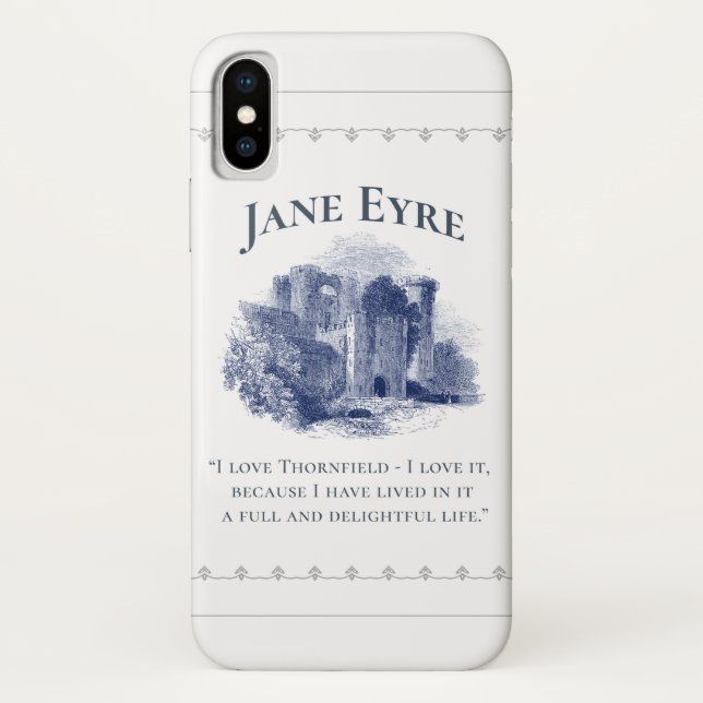 Coques Case-Mate iPhone Jane Eyre - I Love Thornfield - Château (Dos)