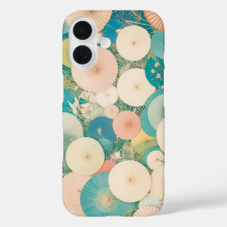 Coque Pour iPhone 16 Japanese Umbrella Collection Tropical Modern Phone