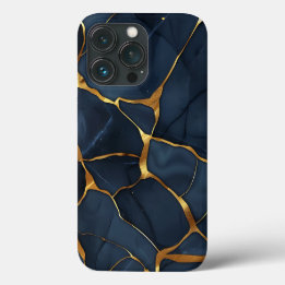 Case-Mate iPhone Case Japonais Kintsugi bleu foncé