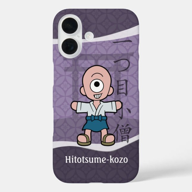 Coques Case-Mate iPhone Japonais Yokai Hitotsume-kozo (Verso)