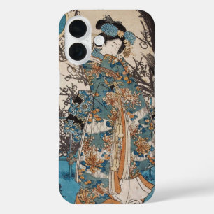 Coque Pour iPhone 16 japonaise cool maiko geisha vintage lady art