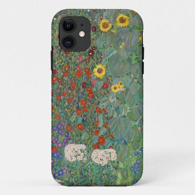 Coques Case-Mate iPhone Jardin agricole de Klimt avec tournesols (Dos)