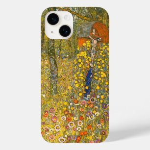 Coque Pour iPhone 14 Jardin agricole Gustav Klimt avec Crucifix