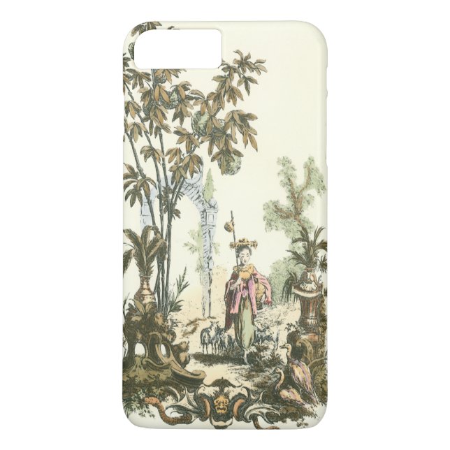 Coques Case-Mate iPhone Jardin asiatique avec femme et animaux (Dos)