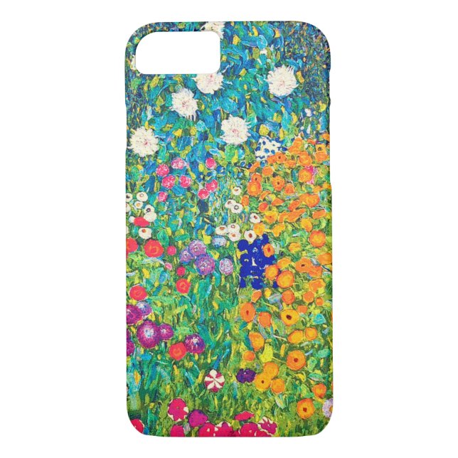 Coques Case-Mate iPhone Jardin aux fleurs, Gustav Klimt (Dos)