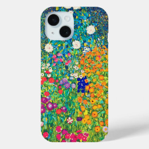 Coque Pour iPhone 15 Jardin de fleurs, Gustav Klimt