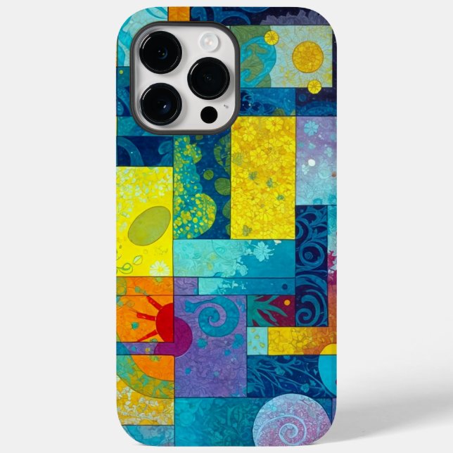 Coques Case-Mate iPhone Jardin de l'Épanouissement Cosmique : Mosaïque Abs (Verso)