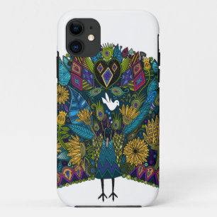 Coque iPhone 11 jardin de paon