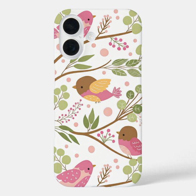 Coques Case-Mate iPhone Jardin de printemps avec Robins (Verso)